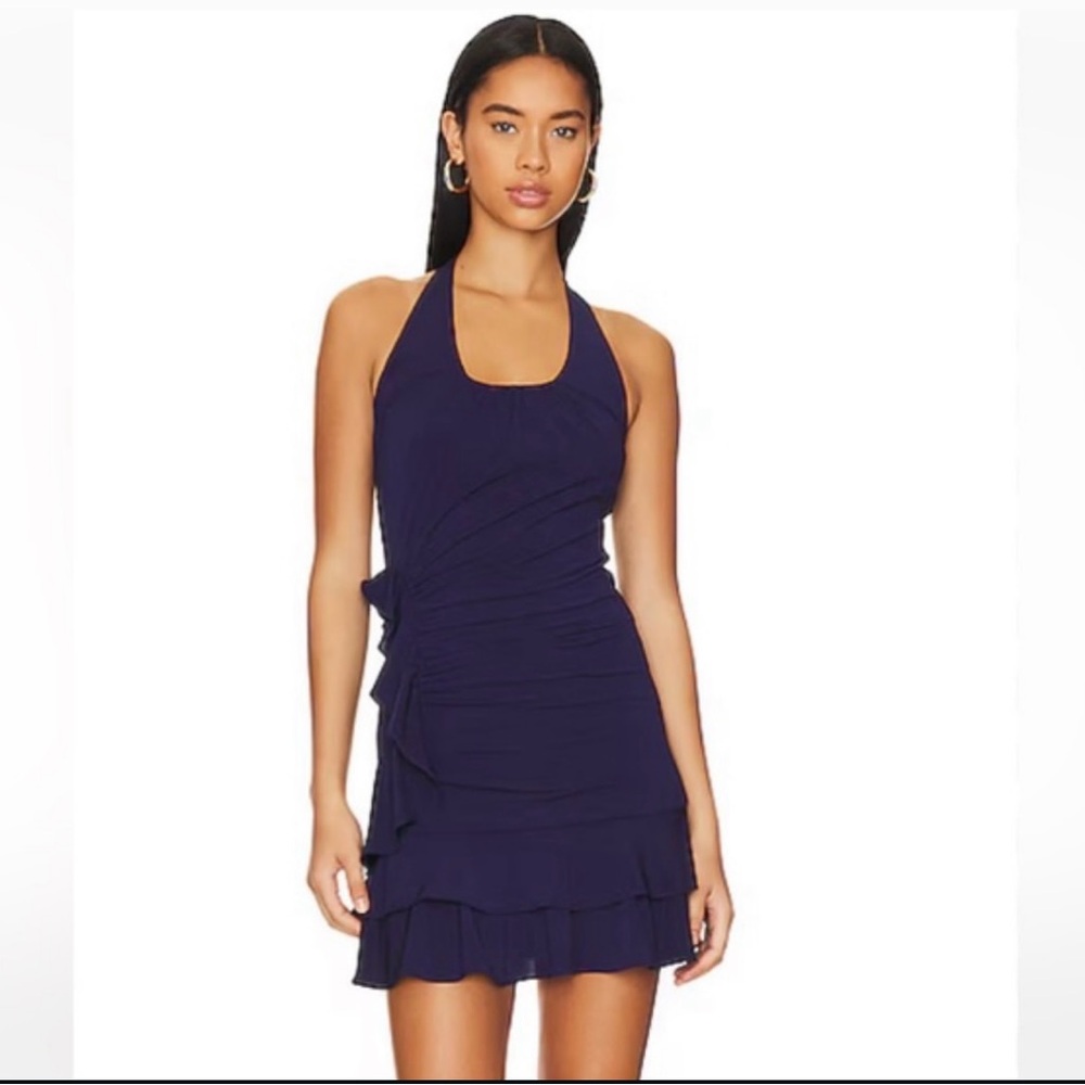 Love Shack Fancy Lover Mini Dress Midnight